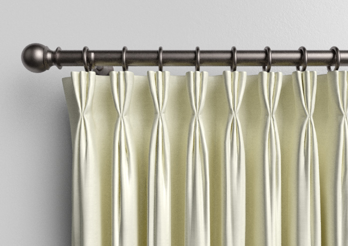 Shima Faux Silk, Oyster - Made to Measure Curtains - Image 11